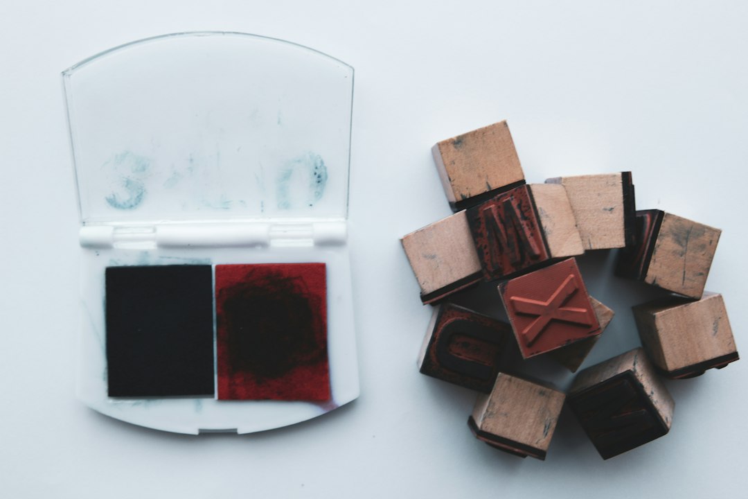 Illustrative craft stamping workspace — illustrative photography, not a reviewed product