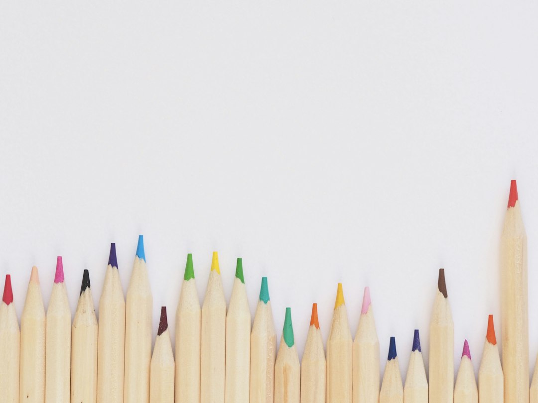 Illustrative photograph related to wax-based coloured pencils and oil-based coloured pencils
