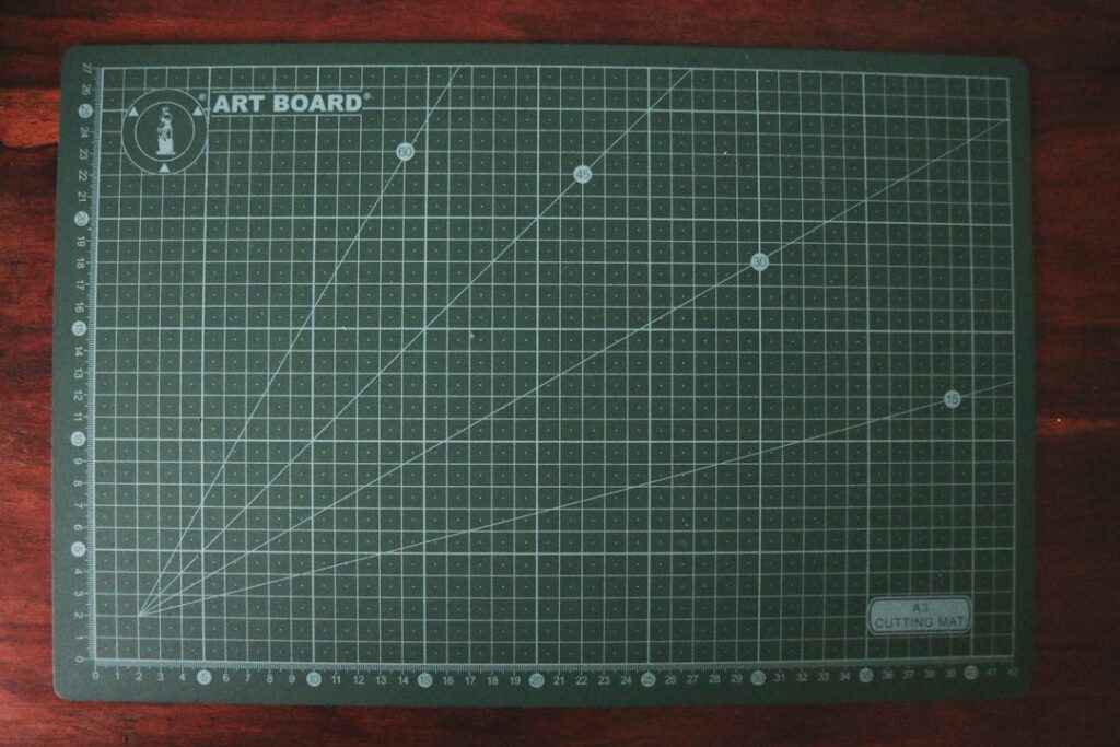 Illustrative photograph for cutting mat craft illustration; not a specific product test