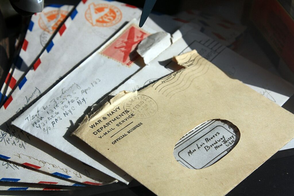 Open envelopes