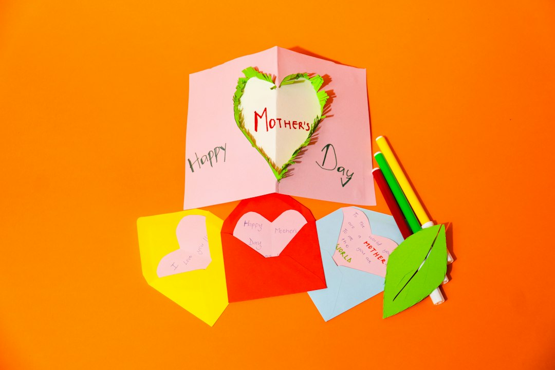 Illustrative handmade cards, not scoring board or bone folder product photography