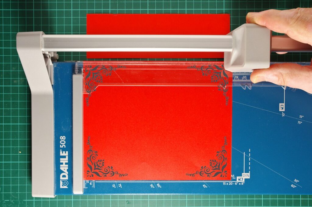 Illustrative photograph for paper trimming craft work; not a specific product test