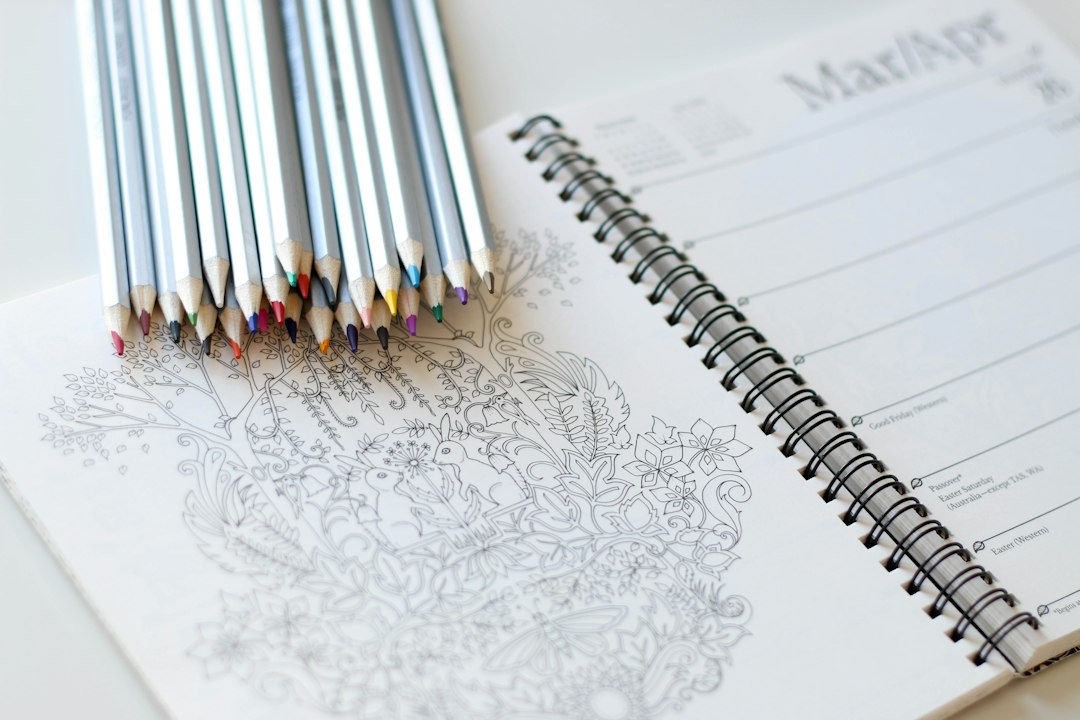 Illustrative art and stationery photograph